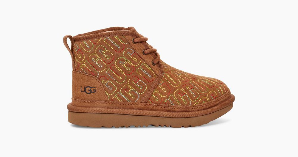 Ugg Boots Canada - Ugg Kids' Neumel Ii Graphic Stitch Brown